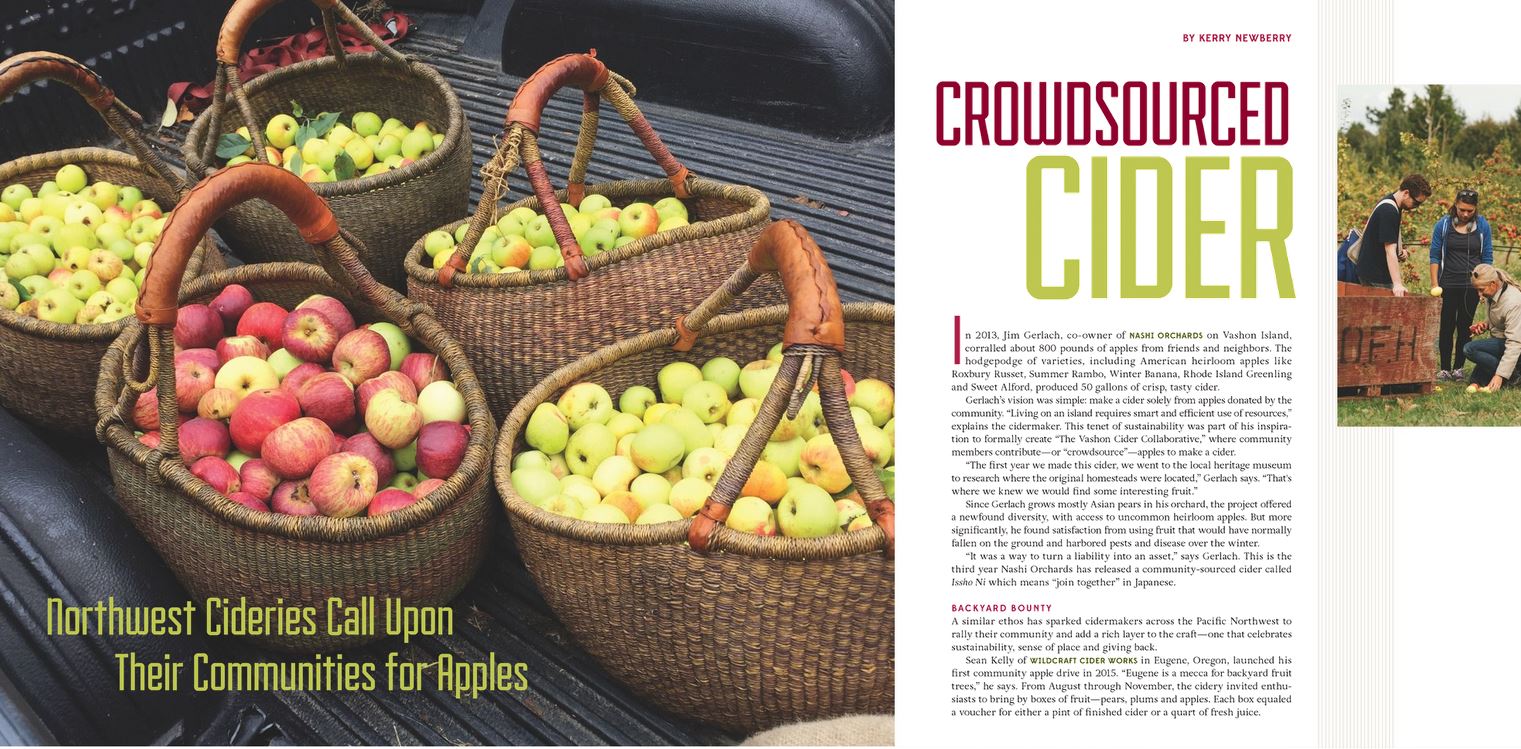 Crowdsourced Cider: Northwest Cideries Call Upon Their Communities for Apples